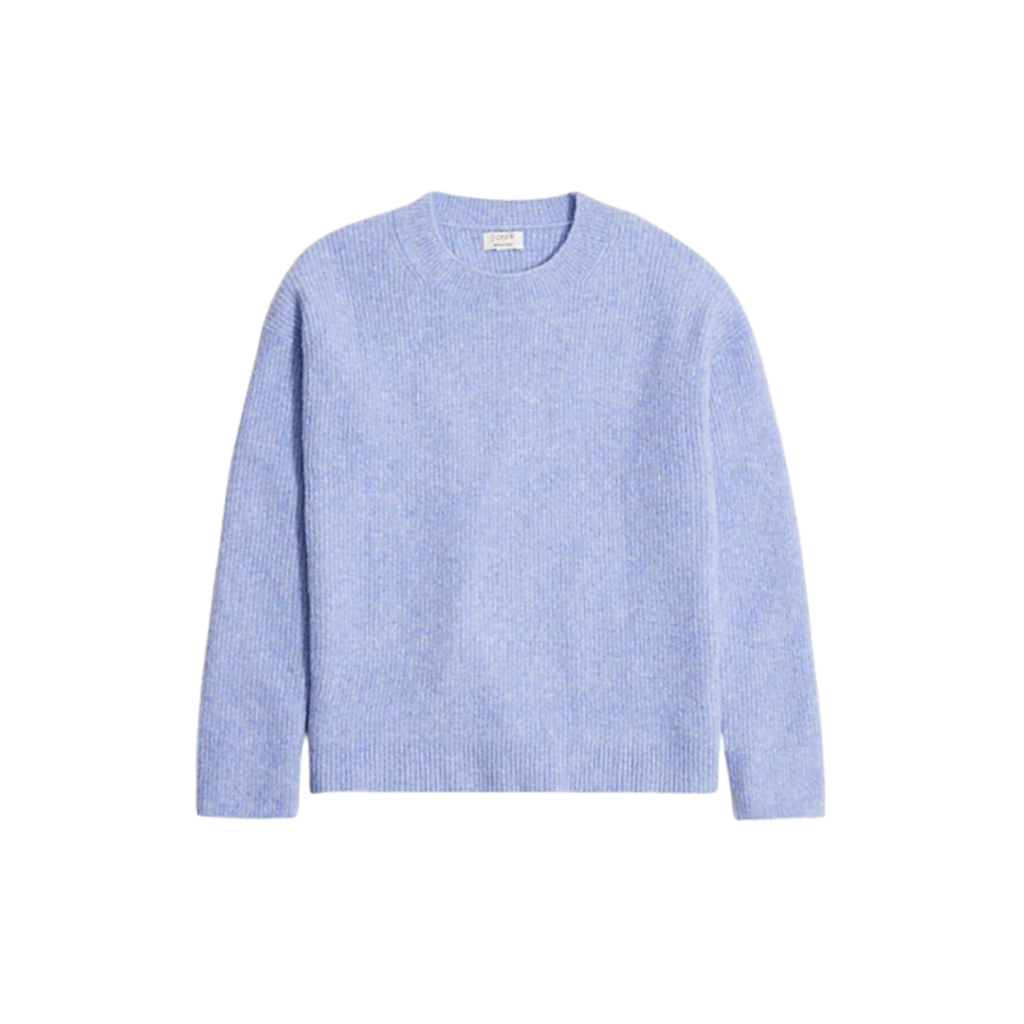 Image of periwinkle sweater. Clickable link for purchase.