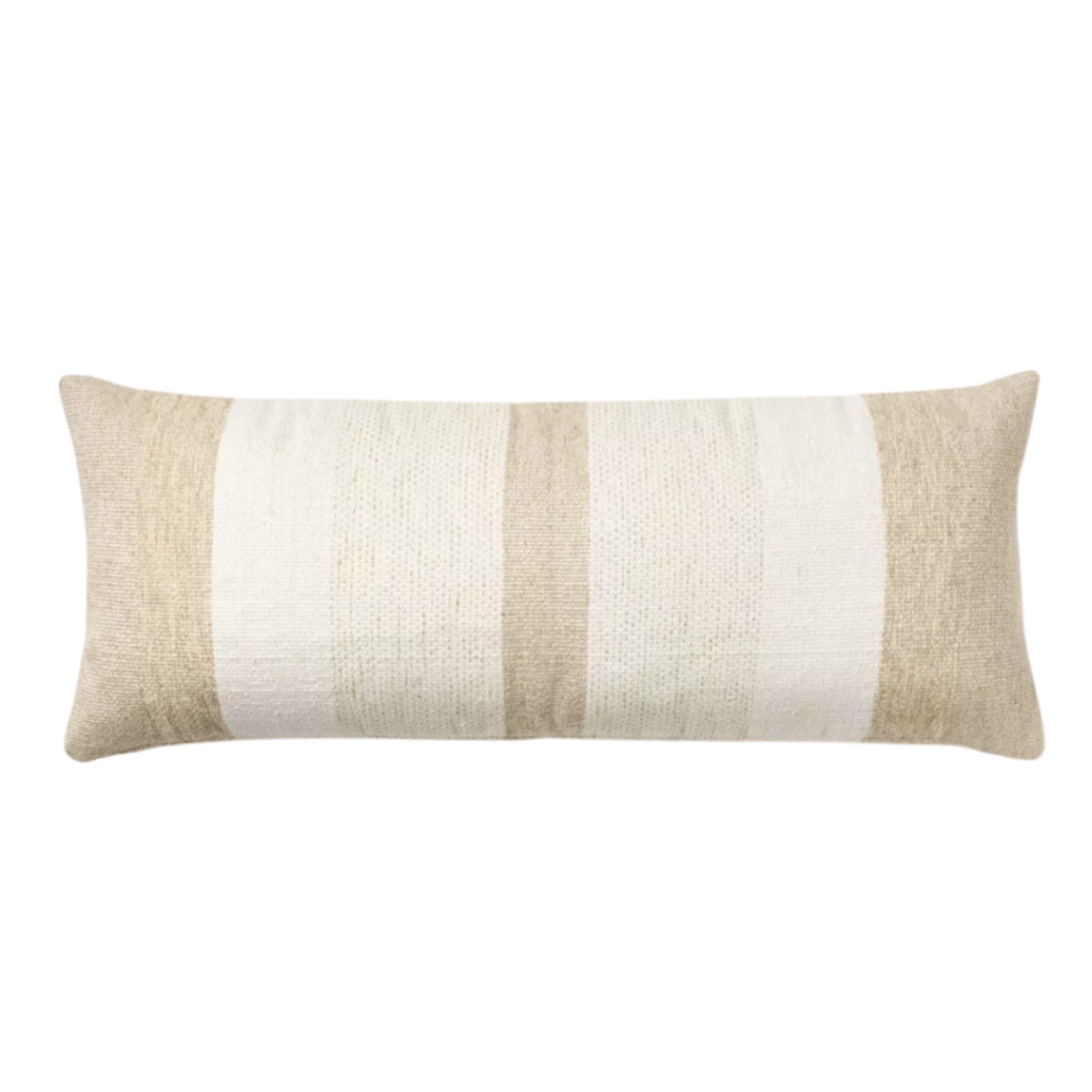 Oversized Woven Lumbar Throw Pillow Cream/Neutral - Threshold™ designed with Studio McGee: Rectangular Accent Pillow. Link included for purchase.