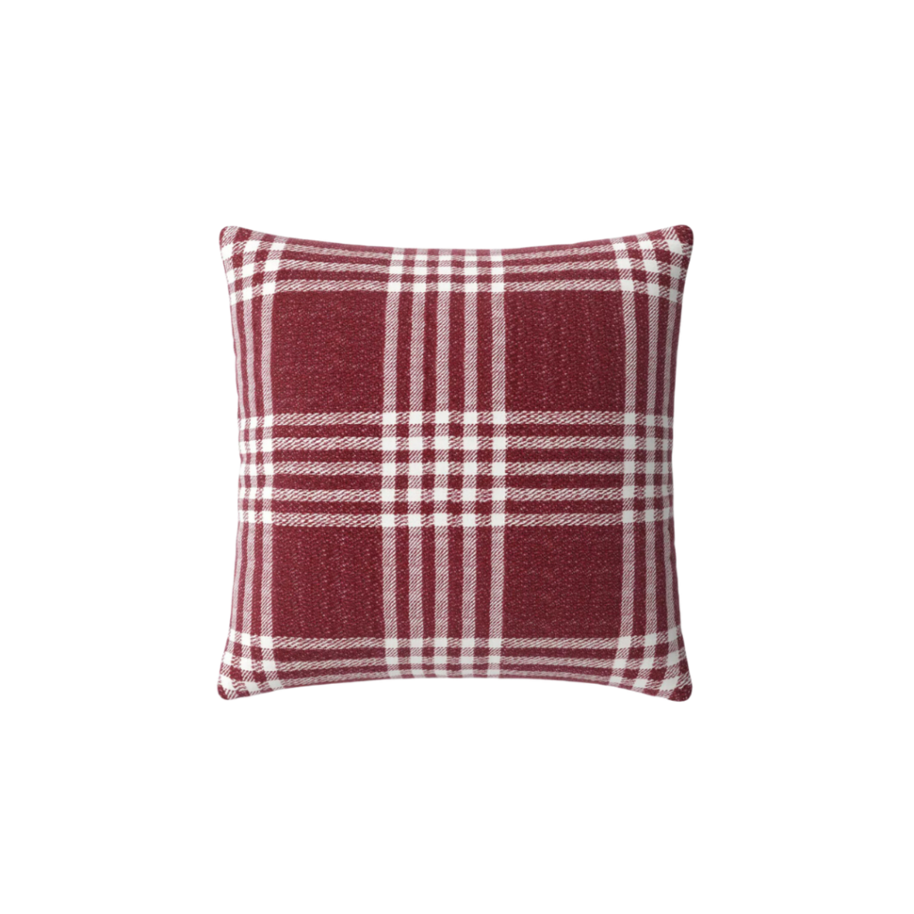 Square Reversible Cotton Woven Plaid Throw Pillow - Threshold™ Link included for purchase.