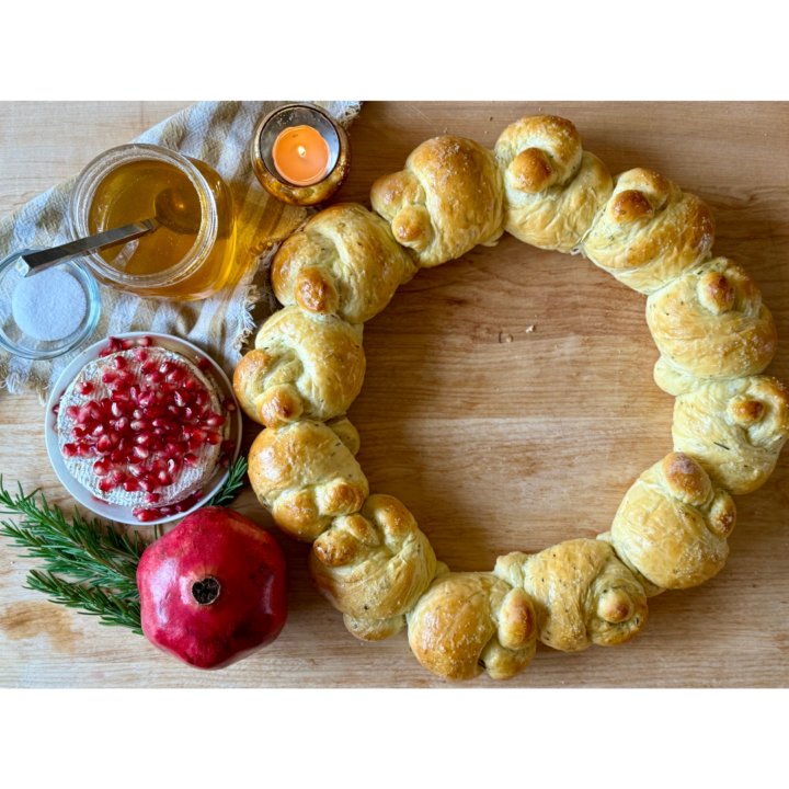 Easy Bread Wreath With Rosemary and Sea Salt