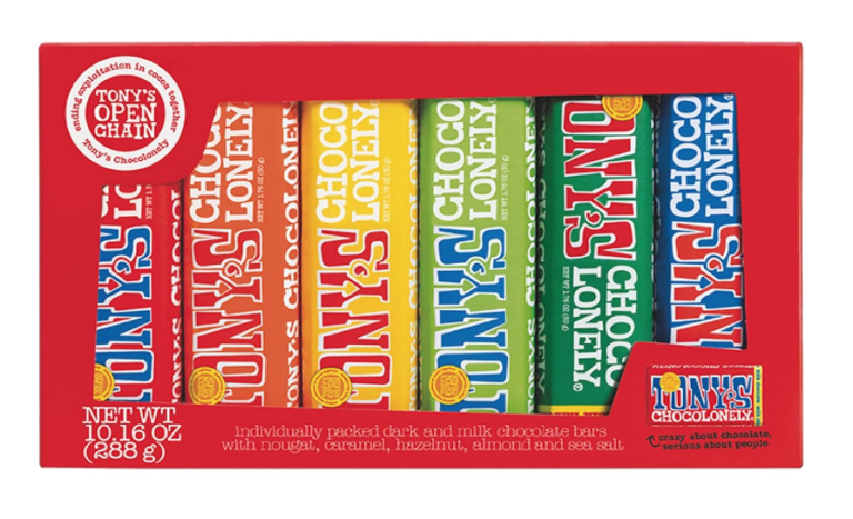 Image of pack of Tony's chocolate.