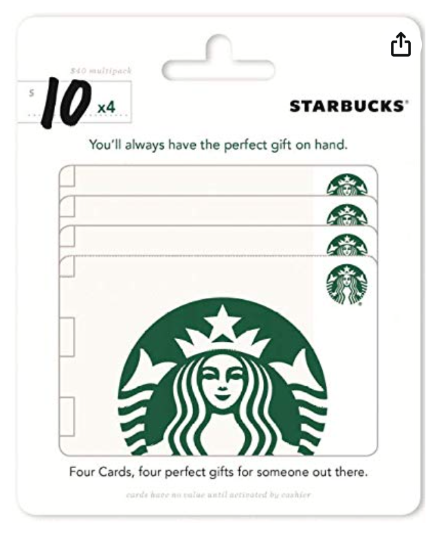 Clickable link with Starbucks gift card that you can gift to teachers. 