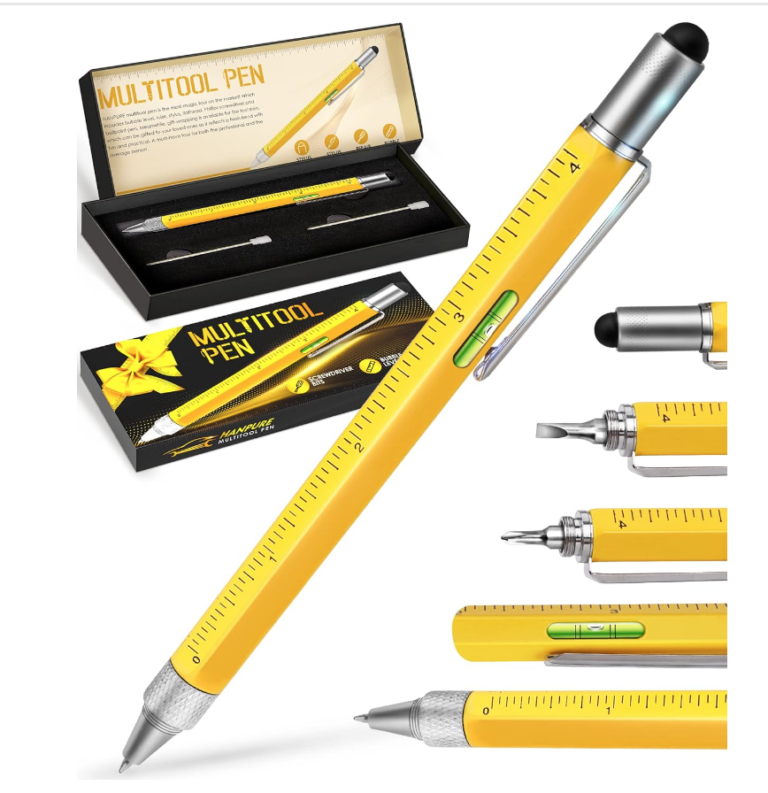 Image of yellow multi tool pen.