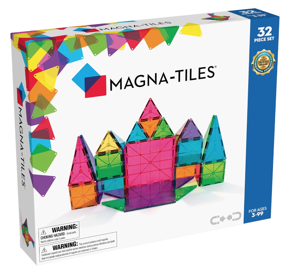 Best toddler toys. Image of Magna-tiles.