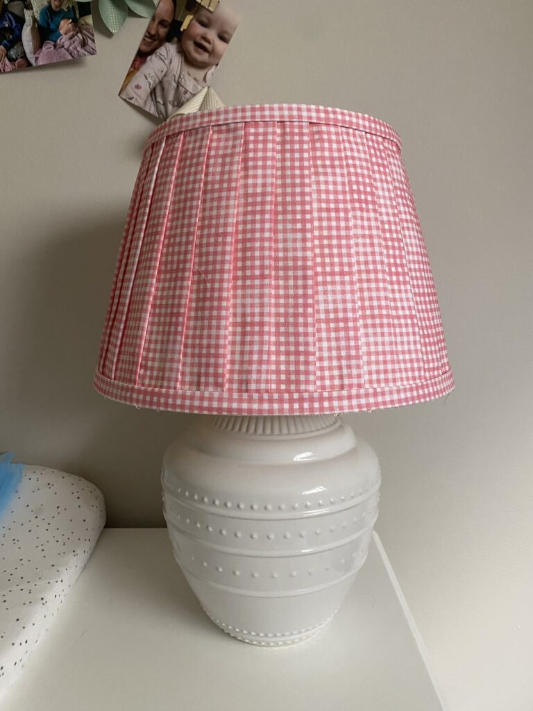 gingham lamp