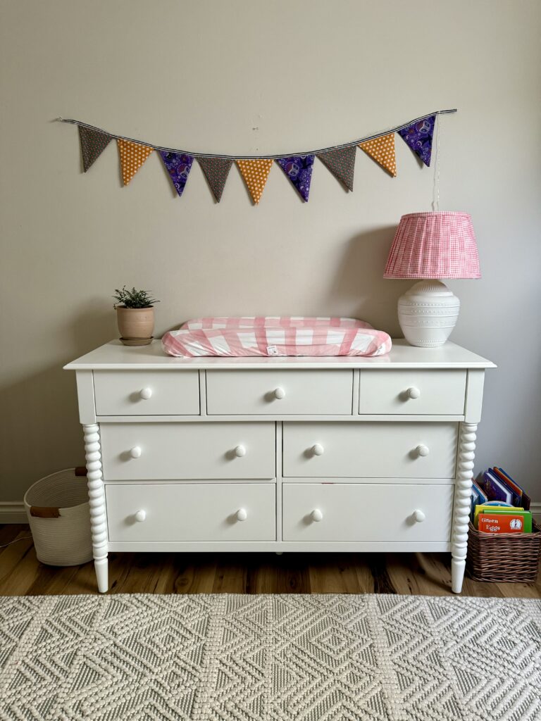 gingham lampshade